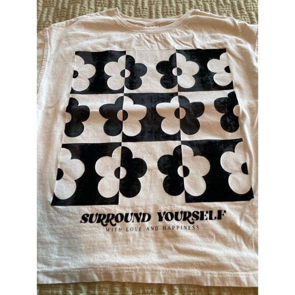 10Y Zara Surround Yourself with Love and Happiness Long Sleeve Graphic T-shirt - Picture 3 of 8
